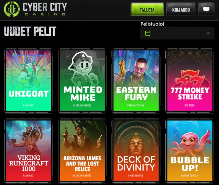 Cyber City Casino pelit