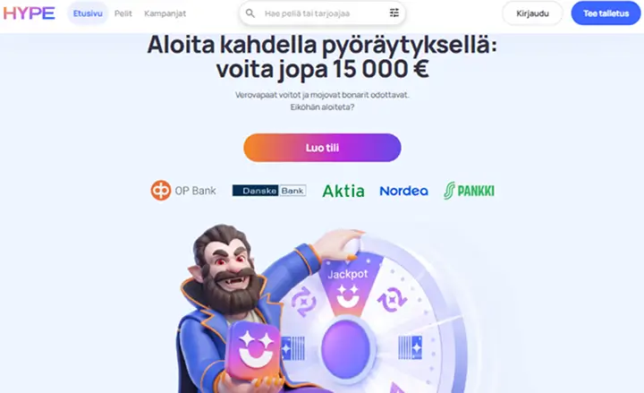 Hype Kasino bonus