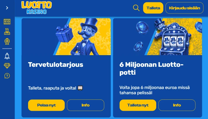 Luotto Kasino bonus