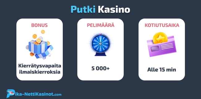 Putki Kasino pikatiedot