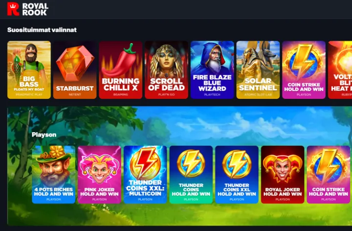RoyalRook Casino pelit