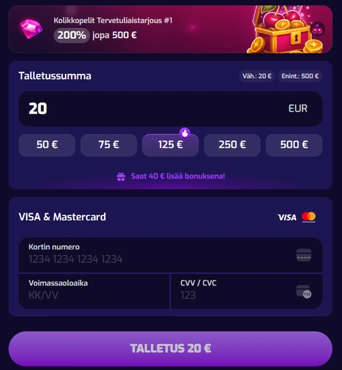 Trixino Casino talletus